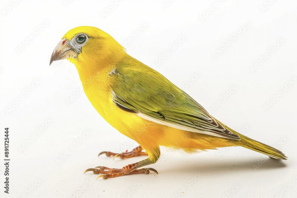 Bright Yellow Bird with Green Wings Bright Yellow Bird with Green Wings