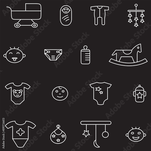 baby icons collection 