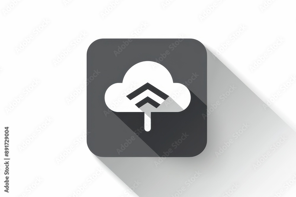 a flat icon of a tree with a cloud on it a flat icon of a tree with a cloud on it