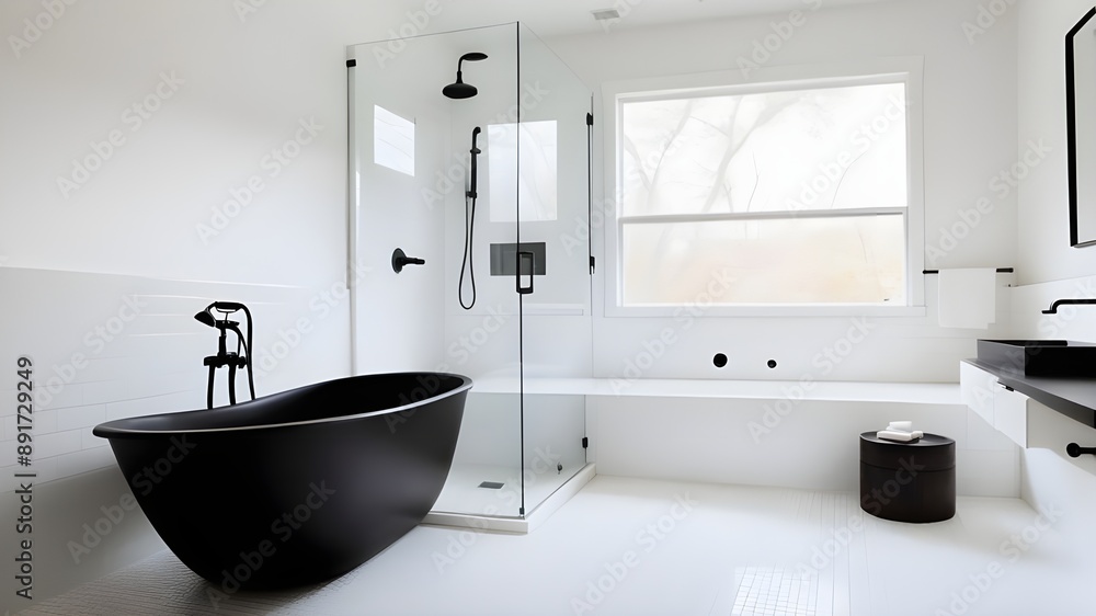 Black bathtub Black bathtub