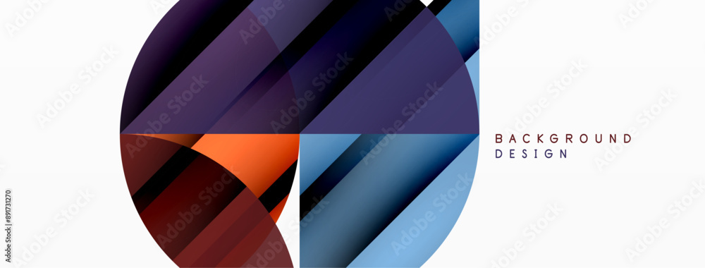 Circles and round shapes geometric minimal background Circles and round shapes geometric minimal background