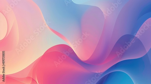 A soft, flowing gradient background featuring shades of pink, blue, and purple, creating a dreamy and ethereal effect
