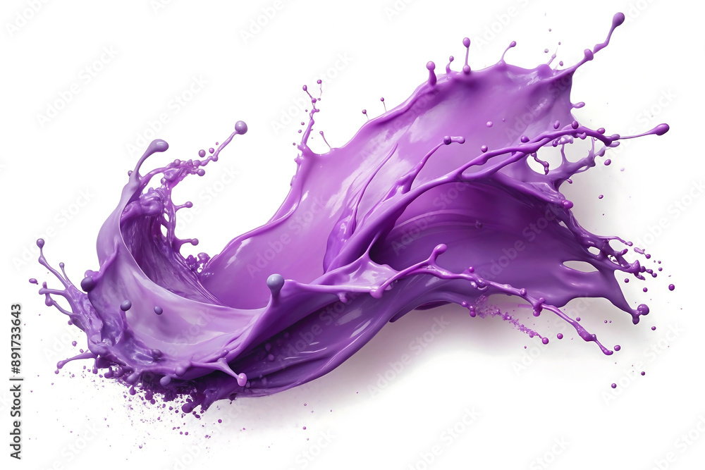 violet ink splash isolated violet ink splash isolated