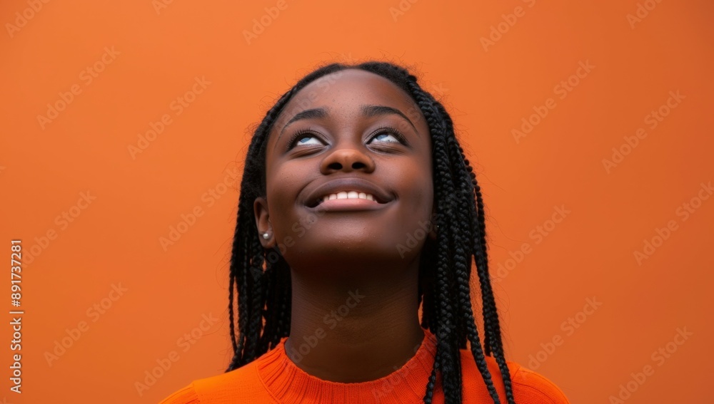 the image portrays a young woman with a radiant smile her eyes sparkling with joy her hair is styled in long loose the image portrays a young woman with a radiant smile her eyes sparkling with joy her hair is styled in long loose