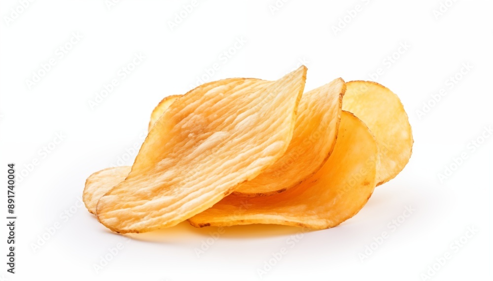 potato chips isolated on white potato chips isolated on white