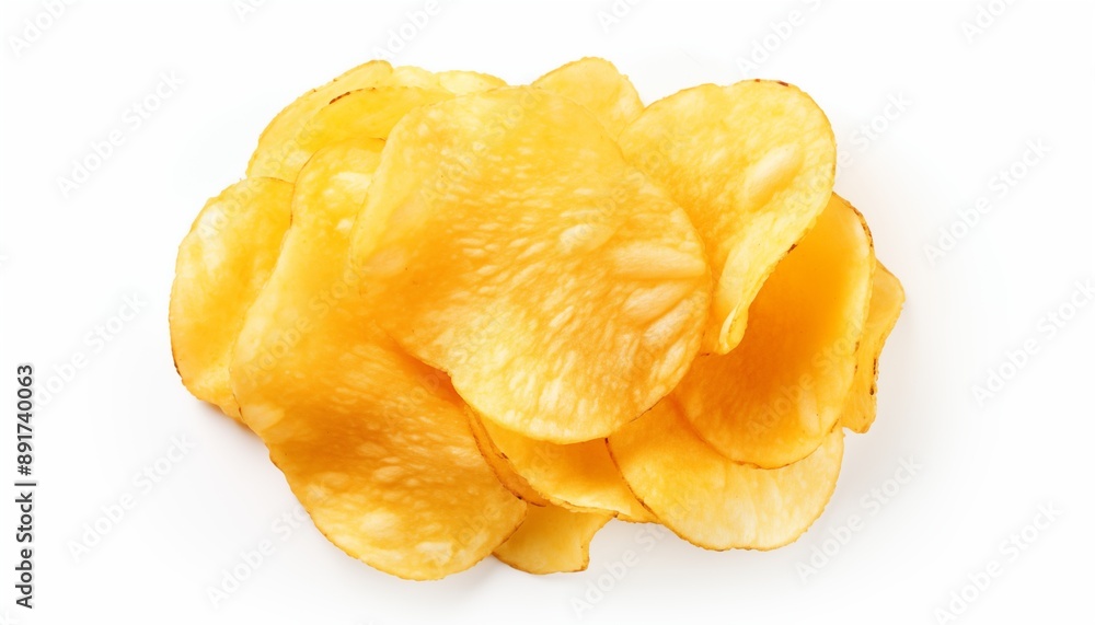 potato chips isolated on white potato chips isolated on white