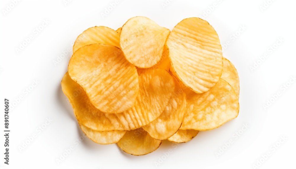 potato chips isolated on white potato chips isolated on white