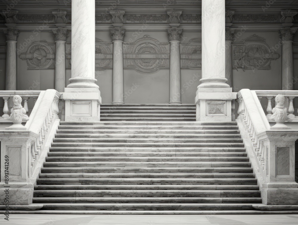 Quadratura Steps: A Monochrome Journey Through Architectural Detail Quadratura Steps: A Monochrome Journey Through Architectural Detail