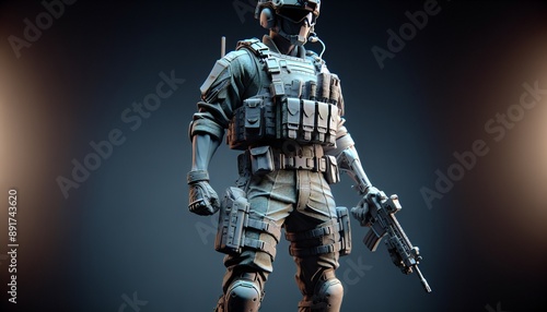 first person shooter game character 