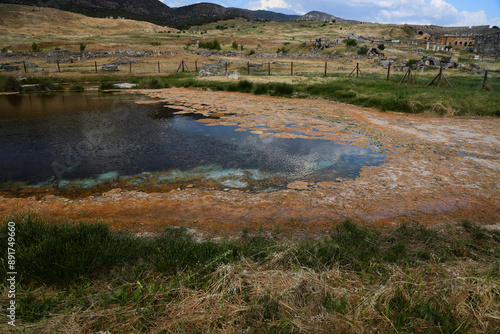 The thermal waters of Pamukkale, Turkey photo