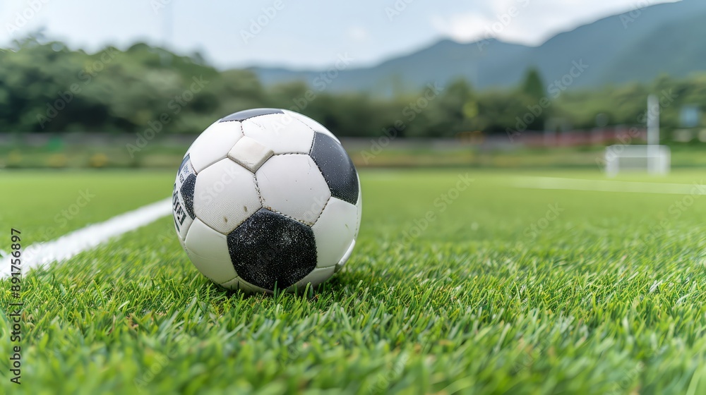Fototapeta premium Vibrant Sports and Recreation Illustration with All Objects in Focus and Deep Depth of Field