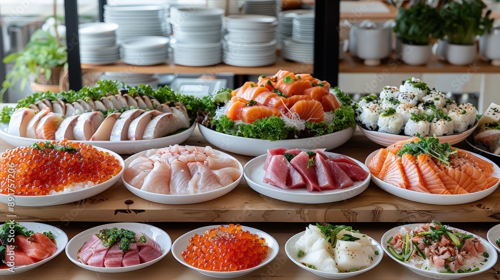 Exploring Food and Cuisine Culture: A Vibrant Illustration with Deep Depth of Field Exploring Food and Cuisine Culture: A Vibrant Illustration with Deep Depth of Field