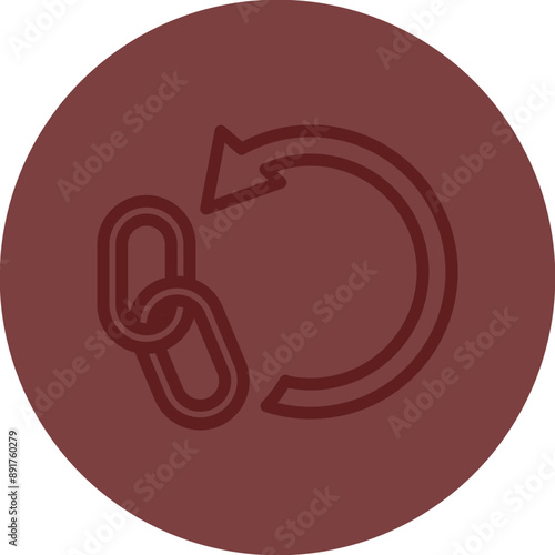 Backlinks Vector Line Maroon Circle Maroon