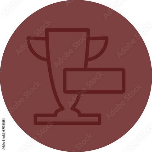 SERP Ranking Vector Line Maroon Circle Maroon