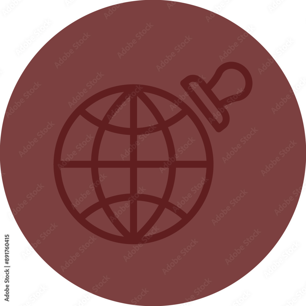 Domain Authority Vector Line Maroon Circle Maroon