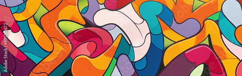 with silver marker pen on white paper, colourful and vibrant calligraphy style graffiti