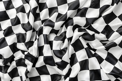 Luxury white and black fabric pattern background. photo