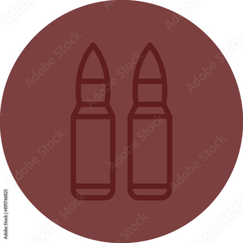 Bulet Vector Line Maroon Circle Maroon