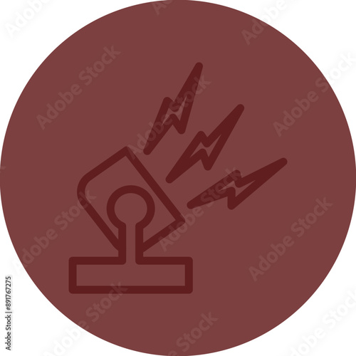Search Light Vector Line Maroon Circle Maroon
