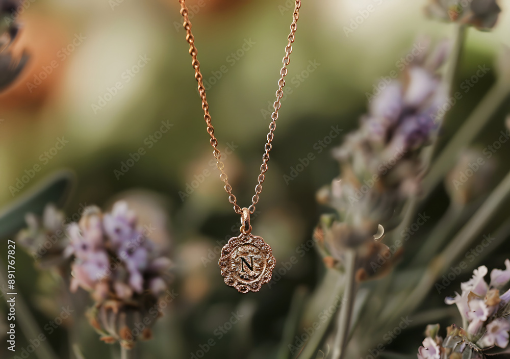 Rose Gold Flower Necklace Rose Gold Flower Necklace