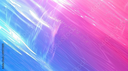 Abstract Blue and Pink Gradient with Shimmering Lines