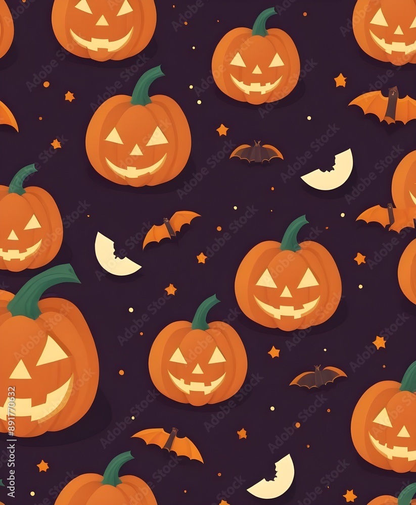 Halloween pattern with pumpkins. Halloween pattern with pumpkins.