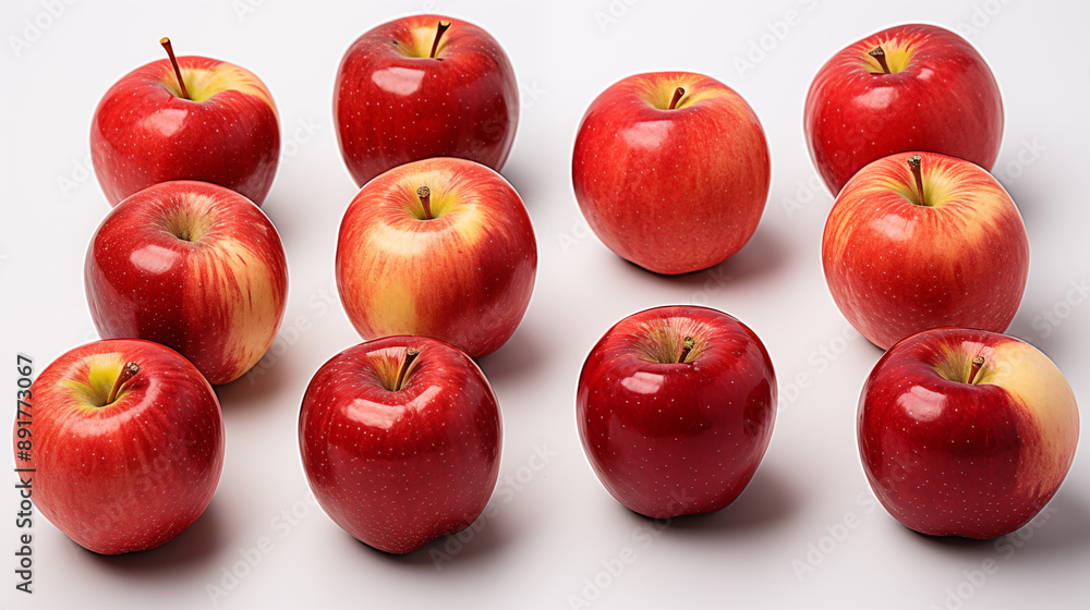 Apples on White Background, Abstract Image, Texture, Pattern Background, Wallpaper, Smartphone Cover and Screen, Cell Phone, Computer, Laptop, 9:16 and 16:9 Format Apples on White Background, Abstract Image, Texture, Pattern Background, Wallpaper, Smartphone Cover and Screen, Cell Phone, Computer, Laptop, 9:16 and 16:9 Format