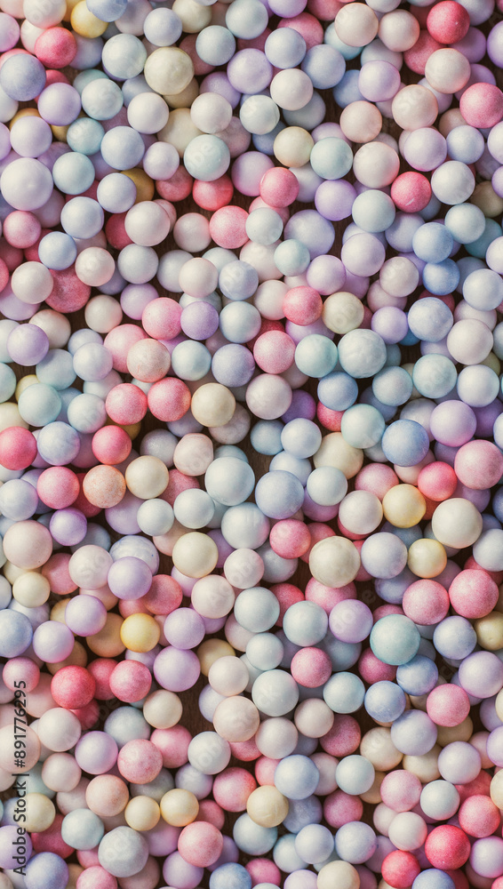 multicolored styrofoam balls texture background, gift bubble filler. Background, holiday multicolored styrofoam balls texture background, gift bubble filler. Background, holiday