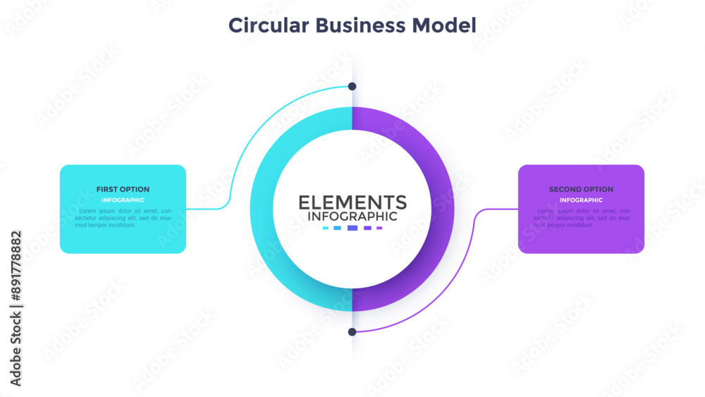 Fototapeta premium Modern Infographic Vector Banner