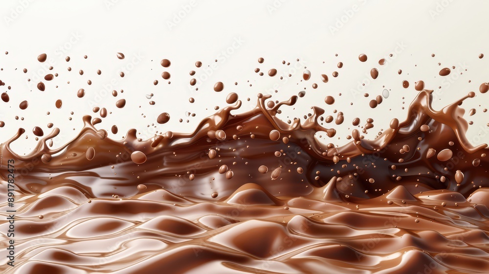 chocolate splash on white background chocolate splash on white background