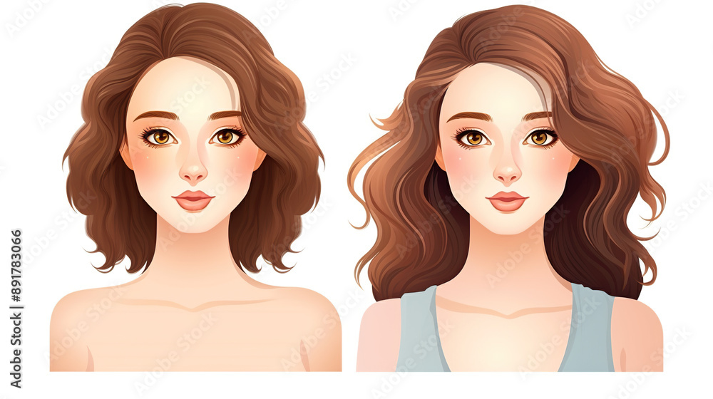 Beautiful woman alone against a stark white background Beautiful woman alone against a stark white background