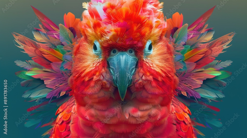 Obraz premium Pop Art Menagerie: Birds and Wildlife