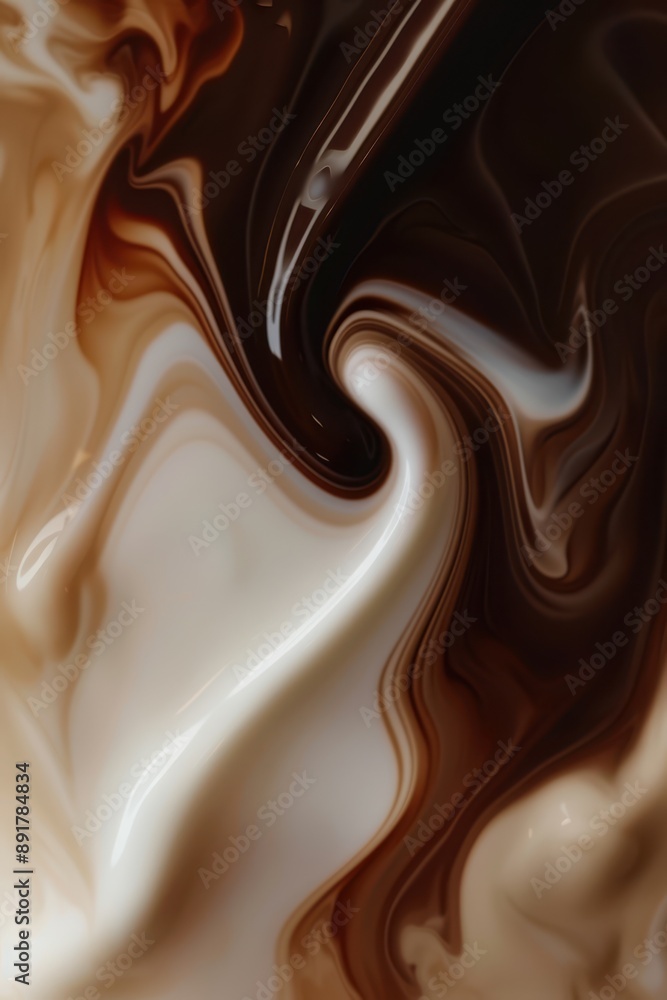 a close up of a coffee cup with swirls a close up of a coffee cup with swirls
