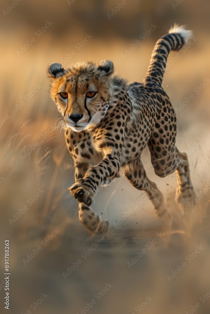 a cheetah running across a field a cheetah running across a field