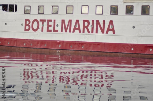 The Botel Marina, a boat hotel, in the Harbour of Rijeka, Croatia, Situated on a ship permanently moored to the pier photo