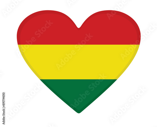 Bolivia flag heart shaped. vector Free Download Bolivia flag heart shaped. vector - GFXLoad