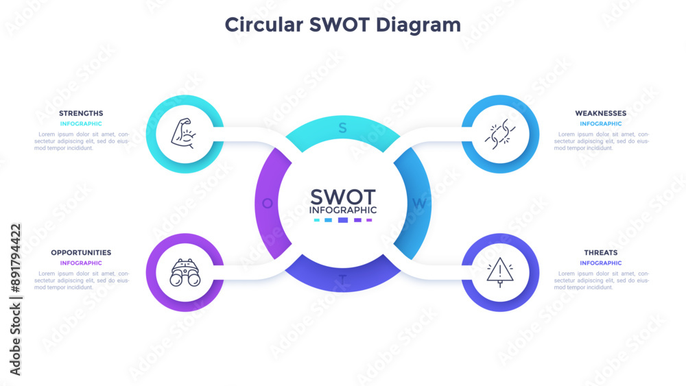Obraz premium Modern Infographic Vector Banner