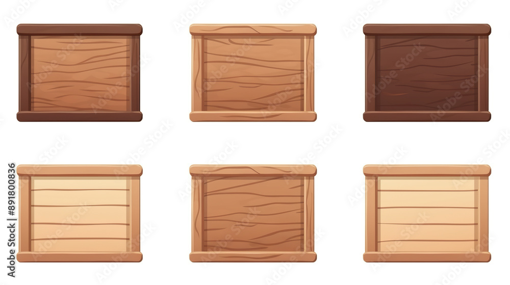 White background with a solitary wooden box White background with a solitary wooden box