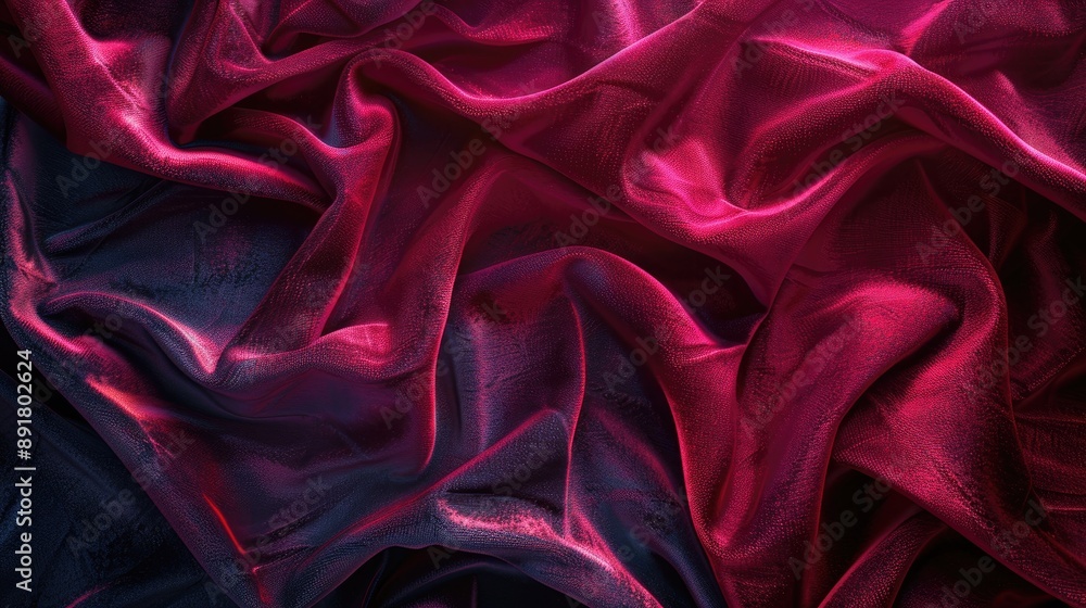 Fototapeta premium Lush velvet textures with deep color gradients