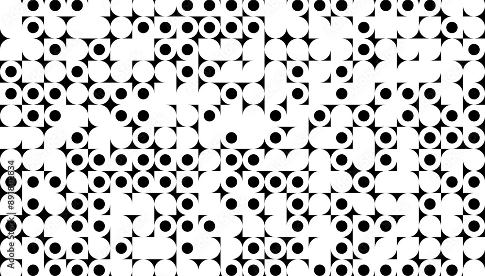 Black and white abstract geometric pattern. Vector Format Illustration. Fully editable vector element Black and white abstract geometric pattern. Vector Format Illustration. Fully editable vector element