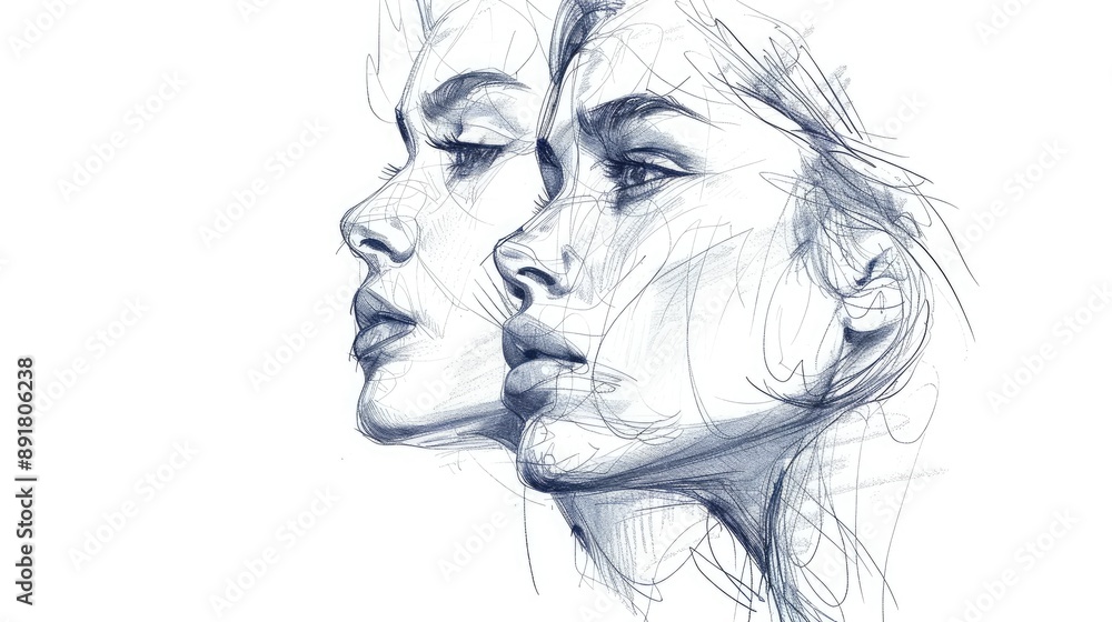 Story Through Minimalism: Portrait Sketches Story Through Minimalism: Portrait Sketches