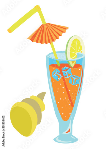 cocktail on a beach