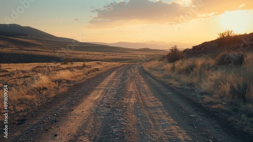Sunset on a Dusty Road