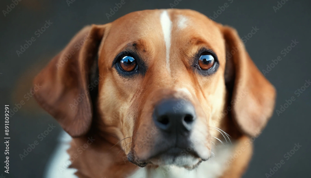 Portrait of a beautiful dog, 16:9, 300 dpi with space for text Portrait of a beautiful dog, 16:9, 300 dpi with space for text