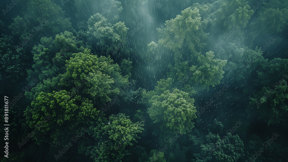 Mystical Forest: An aerial view of a lush, verdant forest shrouded in a veil of mist, creating an ethereal and tranquil atmosphere, perfect for nature, environment, and serenity themes. Mystical Forest: An aerial view of a lush, verdant forest shrouded in a veil of mist, creating an ethereal and tranquil atmosphere, perfect for nature, environment, and serenity themes.