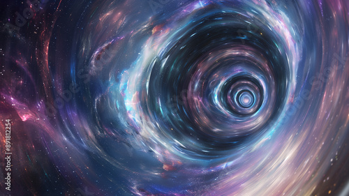 Cosmic Vortex: Journey into the Nebula's Heart 