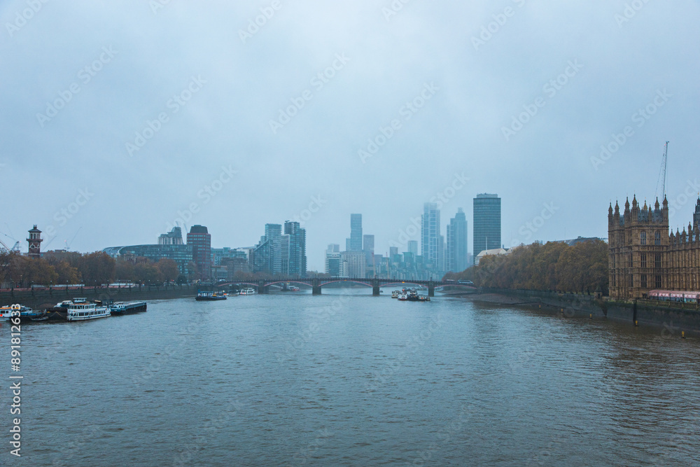 Fototapeta premium London, UK - Palace of Westminster and Big Ben