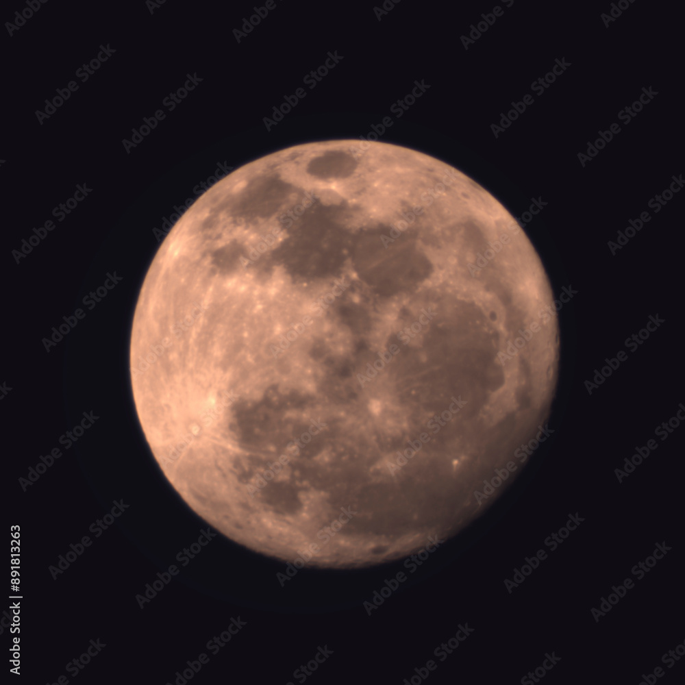 Fototapeta premium Waxing Gibbous Moon at 95% Illumination
