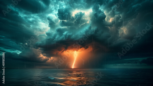 storm over the ocean