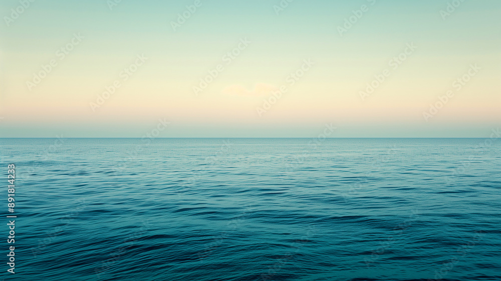 Tranquil Ocean Horizon at Dawn Tranquil Ocean Horizon at Dawn